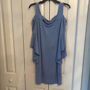 VENUS Sky Blue Asymmetrical Dress
